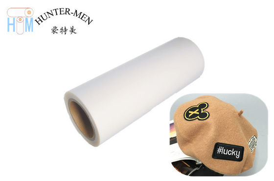 Polyester Thermoplastic Adhesive Film White PES Hot Melt Adhesive Film For Embroidered Chapter